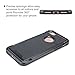 iPhone 7 Case Moonmini Shockproof Slim Fit 2 in 1 Soft TPU Bumper Hard PC Case Brushed Texture Back Case Cover Protector Shell for iPhone 7 , Black