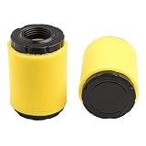 HEYZLASS 2Pack 591334 Air Filter, Replace for Briggs Stratton 796031 594201 OEM Air Cleaner Cartridge, Lawn Mower Air Filter, Plus Foam Pre Filter