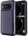 Galaxy S8 Case, [Heavy Duty Drop Protection] Hybrid Card Slot Holder Wallet Cover [Shock Absorption Cover] for Samsung Galaxy S8 by Lumion (D.Folder - Orchid Purple)