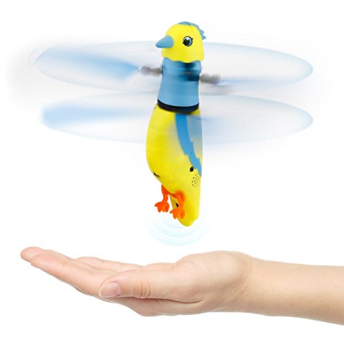 Besde Toy | Helicopter |Induction Bird | Sound Flying Toy Gift | LED Barking |Sensing ToyToy (yellow, Induction Birdie)