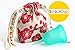 SckoonCup Beginner Choice - Made in USA - FDA Approved - Heavy Flow - Organic Cotton Pouch - Menstrual Cup - Harmony Large