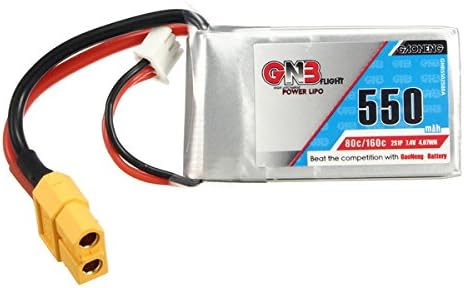 MAUBHYA Gaoneng GNB 7.4V 550mAh 2S 80/160C Lipo Battery XT60 Plug