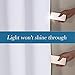 H.VERSAILTEX 100% Blackout Curtains for Bedroom 96 Inches Long Grommet Linen Face Full Light Blocking Curtain Drapes for Living Room Thermal Insulated Linen Look Curtains 2 Panels Set, Bright White