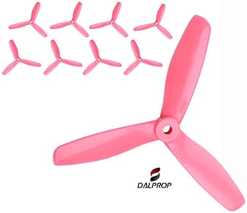 DALPROP 5045 Pink V2 Propellers 3-Blade Bullnose 4XCW and 4XCCW=8 Props Ideal for 250mm-310mm Quadcopter, Racing, FPV or RC Aircraft. Extreme Racing Performance. Genuine DAL Props