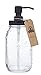Quart Size Mason Jar Soap and Lotion Dispenser - Black - by Jarmazing Products - Made from Rust-Proof Stainless Steel
