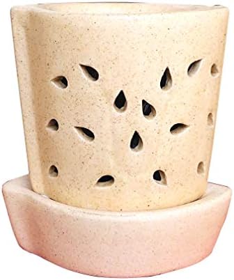 Beautiful Ceramic Electrical Night Lamp Home Diffuser Bown with Sandlewood Sent.