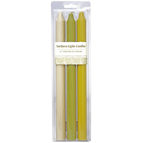 Buy Northern Lights Candles Premium Taper 6Piece Clamshel Candles, 12