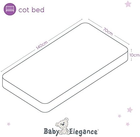 baby elegance micro fibre cot bed mattress