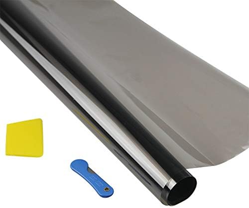 Gaosheng Car Mirror Film Self-adhesive Sun Protection Film Privacy Film Blackout Film Tint Film Tint Roll Black UV Protection Scratch Resistant 50cm X 3m Black 5%