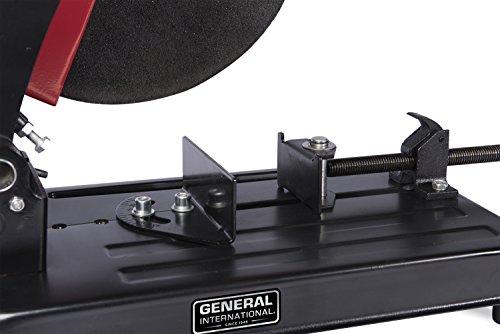General International BT8005 14" 5A Metal Cut Off Chop Saw, Red, Black & Gray