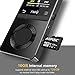 AGPTEK 16GB Metal MP3 Player with Loud Speaker, Lossless Music Player Supports FM Radio Recording with HD Headphones, Expandable Up to 128GB, Black