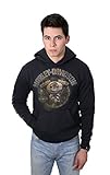 Harley-Davidson Mens Hit The Pavement Rusted Engine Pullover Blue Long Sleeve Hoodie