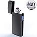 Lighter, Electric Lighter USB Rechargeable Dual Arc Lighter Windproof Flameless Plasma Lighter (Black)