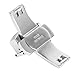 Ritche 22mm Silver Stainless Steel Double Push Button Butterfly Deployment Clasp For Leather Watch band Strap