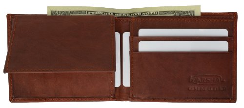 100% Genuine Leather Bi-fold Mens Wallet BD #578CF