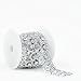 Seasofbeauty Rhinestone Crystal Bridal Dress Applique Trim Wedding Decoration 1yds Silver