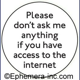 Amazon Com Please Don T Ask Me Anything If You Have Access To The Internet Round Magnet Kitchen Dining