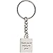 Syd & Gabi - Double Sided Thank You For Helping Me Grow Square Key Chain - Inspirational Keychain. Veterans Owned Business