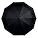 Rovtop Compact Travel Umbrella, Reinforced Windproof Frame, Auto Open/Close Black Sun/Rain Umbrella