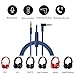Tobysome Replacement Solo Audio Cable Cord Wire with in-line Microphone and Control Compatible with Beats Headphones Solo, Studio, Pro, Detox, Wireless, Mixr, Executive Headphones(Blue)