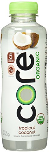 Core Organic Fruit Infused Beverage, Tropical Coconut, 18 Ounce (Pack of 12)