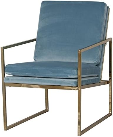 Chairs for Living Room,Velvet Chair,Bedroom Armchairs, Super Strong Brass Plated Gold Metal Steel Frame,Velvet Seat Cushion