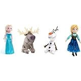 Talking Plush Bean Set of 4 Including: Elsa, Anna, Olaf, Sven