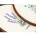 2 Pack Embroidery Kit, Full Range of Embroidery Starter Kit with Pattern DIY Embroidery Kit for Beginner Including Embroidery Cloth, Embroidery Hoop, Threads, Tools Kit (Lavender and Lupine)