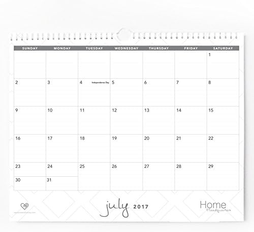 18 Month Wall Calendar, July 2017-Dec. 2018, Annual/Academic