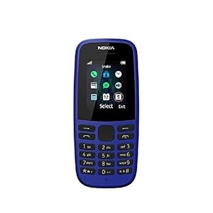 Nokia-105-2019-edition-177-Inch-UK-SIM-Free-Feature-Phone-Single-SIM--Blue Nokia 105 (4 edition)all carriers 1.77 inch UK SIM Free Feature Phone (single SIM) — Blue