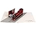 Harry Potter Hogwarts Express Platform 9 3/4 Pop-Up Card - Deluxe Handcrafted Pop Up Card - All Occasions, Inspirational - 5 x 7