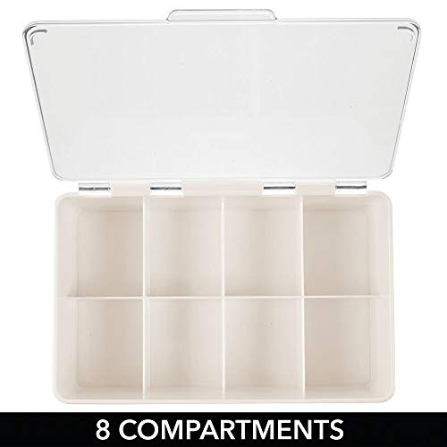 image for mDesign Stackable Plastic Tea Bag Holder Storage Bin Box for Kitchen C