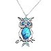 Susenstone®Owl Pendant Long Necklace Sweater Chain