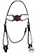 HILASON Horse Western Headstall Breast Collar Set Leather Brown White Floralthumb 4