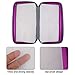 CD Case,COOFIT 80 Capacity DVD Storage DVD Case VCD Wallets Storage Organizer Flexible Plastic Protective DVD Storage Purple