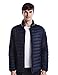 Puredown Weatherproof Men's Packable Down Puffer Jacket, Navy