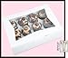 Pack of 10 White Cupcake Box with Window holds 12 INSERTS Included