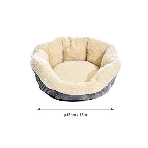 AmazonBasics Round Warming Pet Bed, 18" Pricepulse