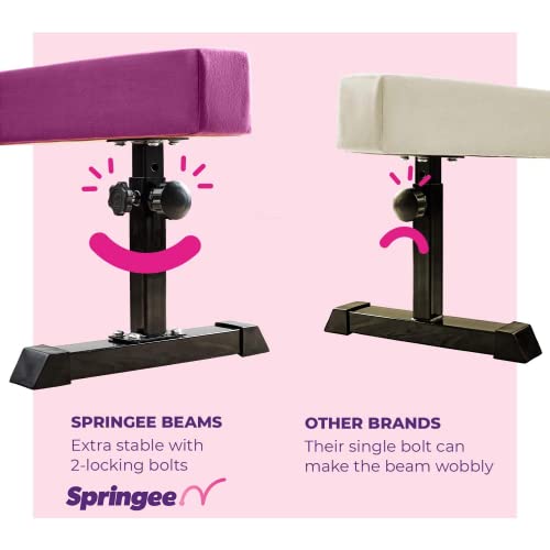 Springee 8ft Adjustable Balance Beam Gymnastics Equipment for Home
