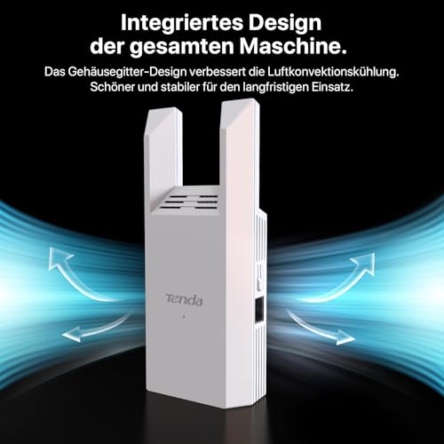 WLAN Verstärker Repeater R10, 300 Mbit/s, Ethernet-Port, Abdeckung bis zu 120 m², WPS, AP-Modus, intelligente LED-Anzeige, kompatibel mit FritzBox, einfache Installation, unterstützt IPv6