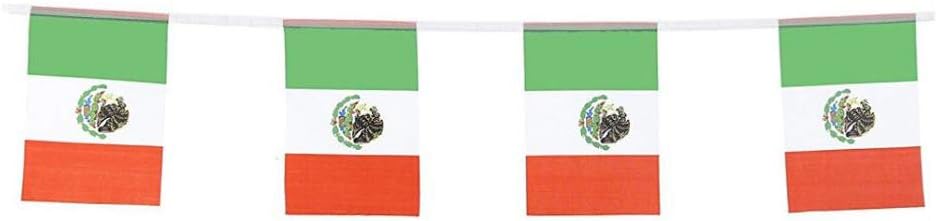 Flags - Mexico Flags Mexican Small String Flag Banner Mini National Country World Flags Pennant Banners For Party Events Classroom Garden Olympics Festival Grand Opening Bar Sports Clubs Celebration Decorations (Mexico)