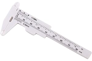 Measurement Tools Novice Vernier Caliper Portable Makeup Tools Sliding Design Auxiliary Tattoo Thrush Artifact(White)