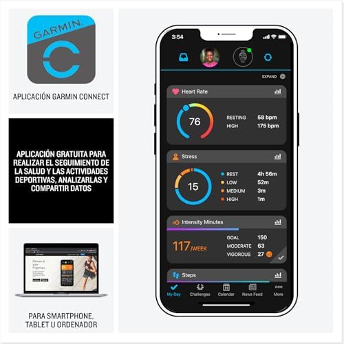Forerunner 165 Music, Reloj Inteligente para Correr con GPS, Azul