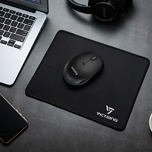 VicTsing Mouse Pads [2Pack] with Stitched Edge, PremiumTextured Mouse