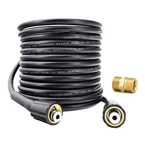 XUMOSINA Kink Free Pressure Washer Hose WearResistant Ultra Flexible