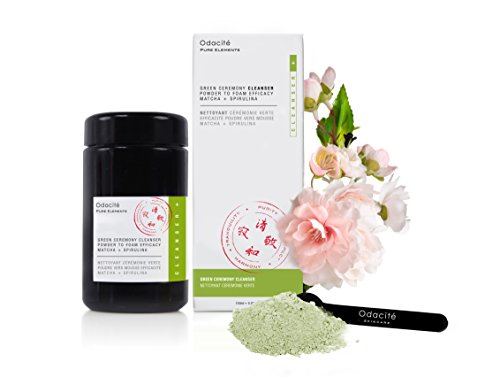 OdacitÃ© | Green Ceremony Cleanser | Detoxifying Powder-To-Foam Face Wash | Matcha + Spirulina | Natural & Cruelty-Free Skincare | 100g