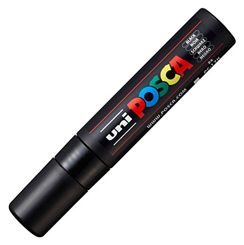 Posca Acrylic Paint Marker, PC-17K Extra Broad tip, Black (PX364224000)