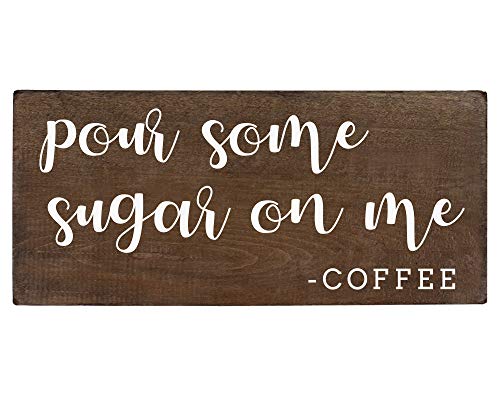 Elegant Signs Pour Some Sugar On Me Sign 6x12 Coffee Bar Accessories 