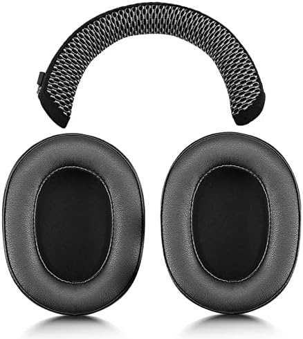 JOYSOG Replacement Ear Pads For Sony WH-CH510 Headphones - Grey Protein Leather Cushions