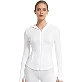 TrekWave Women's UPF 50+ Sun Protection Hoodie Zip Jacket Lightweight Sun Shirt Athletic Gym Tops for Beach Vacation Travel